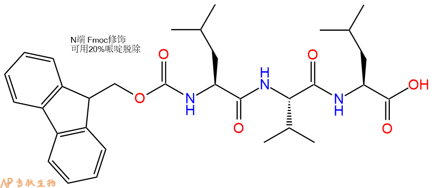 专肽生物产品Fmoc-Leu-Val-Leu-OH