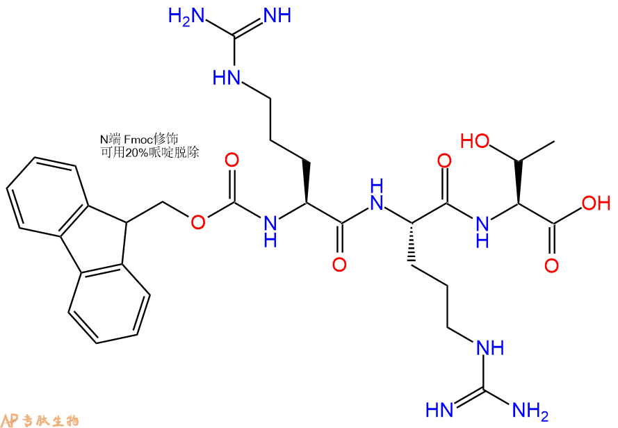 专肽生物产品Fmoc-Arg-Arg-Thr-OH