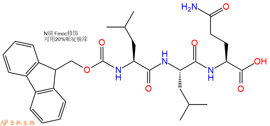 专肽生物产品Fmoc-Leu-Leu-Gln-OH