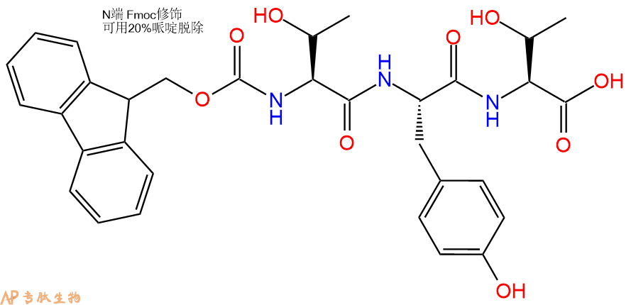 专肽生物产品Fmoc-Thr-Tyr-Thr-OH
