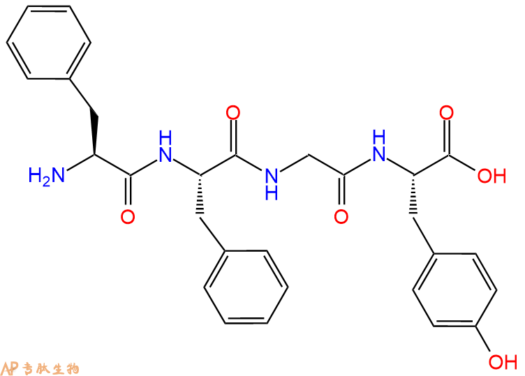 专肽生物产品H2N-Phe-Phe-Gly-Tyr-OH
