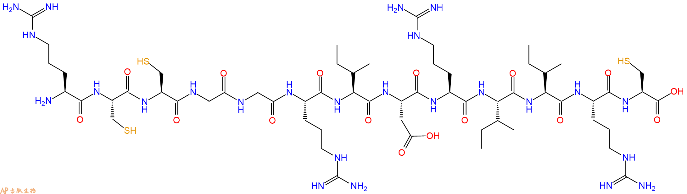 专肽生物产品H2N-Arg-Cys-Cys-Gly-Gly-Arg-Ile-Asp-Arg-Ile-Ile-Arg-Cys-OH