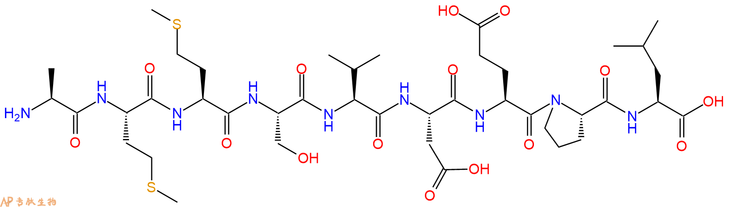 专肽生物产品H2N-Ala-Met-Met-Ser-Val-Asp-Glu-Pro-Leu-OH