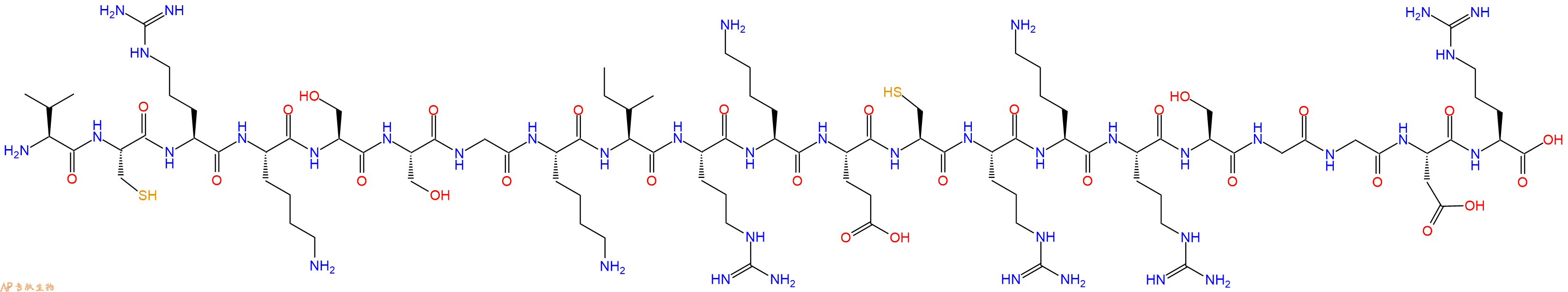 专肽生物产品H2N-Val-Cys-Arg-Lys-Ser-Ser-Gly-Lys-Ile-Arg-Lys-Glu-Cys-Arg-Lys-Arg-Ser-Gly-Gly-Asp-Arg-OH
