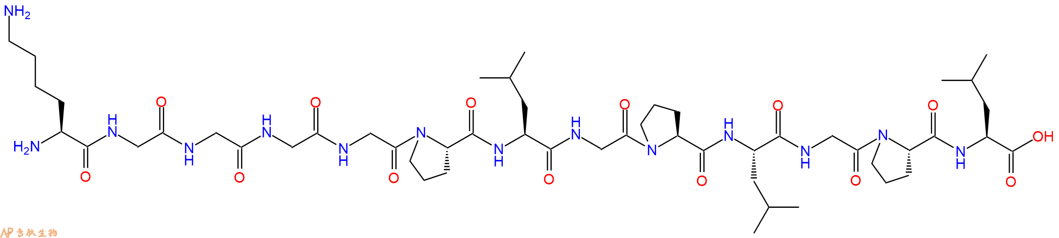专肽生物产品H2N-Lys-Gly-Gly-Gly-Gly-Pro-Leu-Gly-Pro-Leu-Gly-Pro-Leu-OH