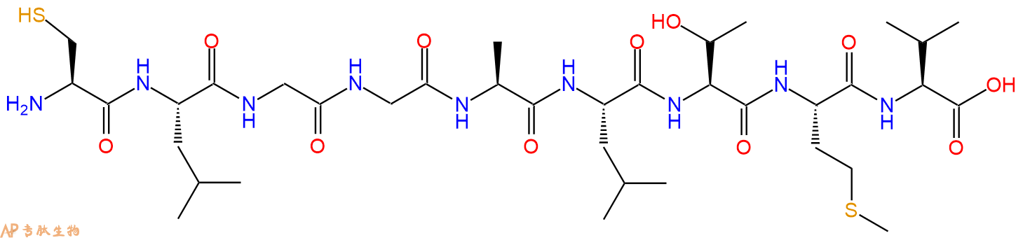 专肽生物产品H2N-Cys-Leu-Gly-Gly-Ala-Leu-Thr-Met-Val-OH
