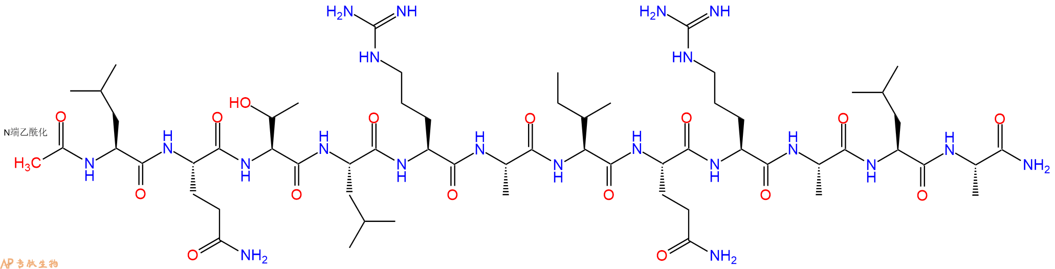 专肽生物产品Ac-Leu-Gln-Thr-Leu-Arg-Ala-Ile-Gln-Arg-Ala-Leu-Ala-CONH2