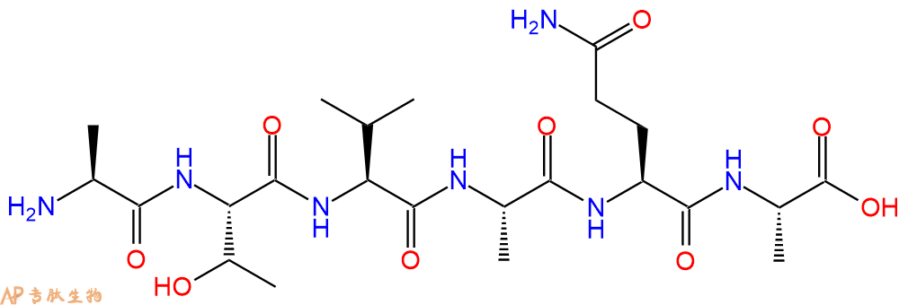 专肽生物产品H2N-Ala-Thr-Val-Ala-Gln-Ala-OH