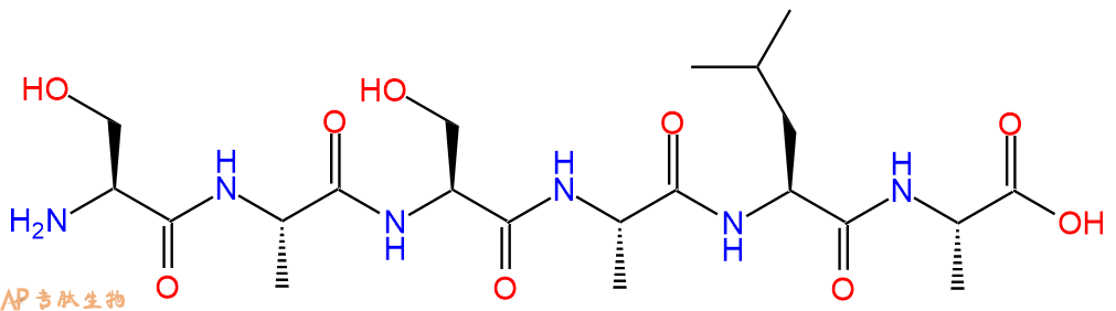 专肽生物产品H2N-Ser-Ala-Ser-Ala-Leu-Ala-OH