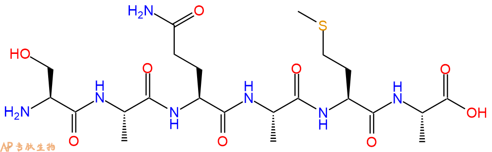 专肽生物产品H2N-Ser-Ala-Gln-Ala-Met-Ala-OH