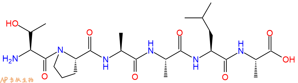 专肽生物产品H2N-Thr-Pro-Ala-Ala-Leu-Ala-OH