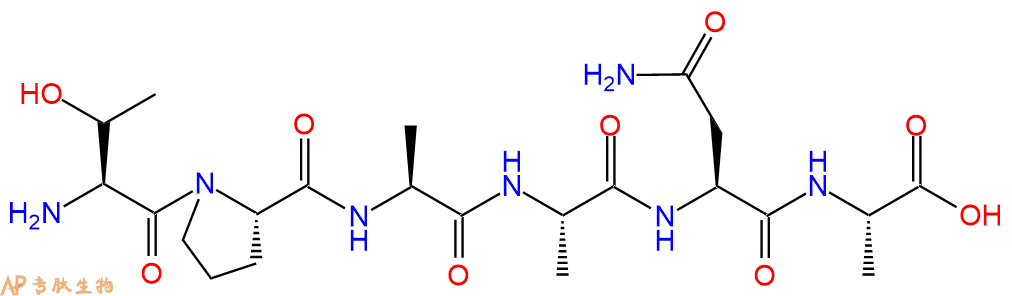 专肽生物产品H2N-Thr-Pro-Ala-Ala-Asn-Ala-OH