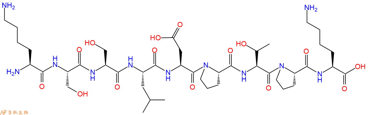 专肽生物产品H2N-Lys-Ser-Ser-Leu-Asp-Pro-Thr-Pro-Lys-OH