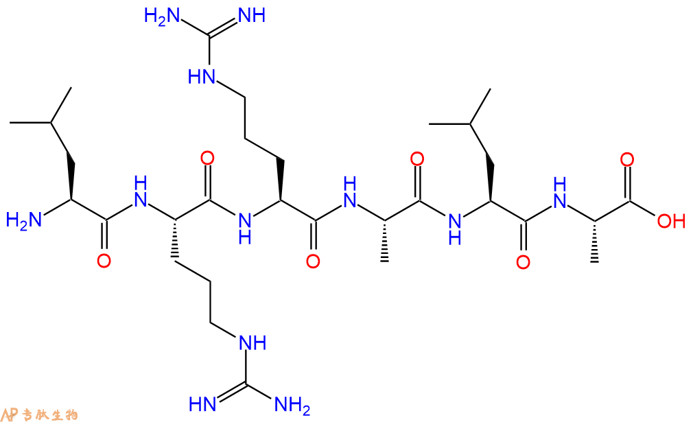 专肽生物产品H2N-Leu-Arg-Arg-Ala-Leu-Ala-OH