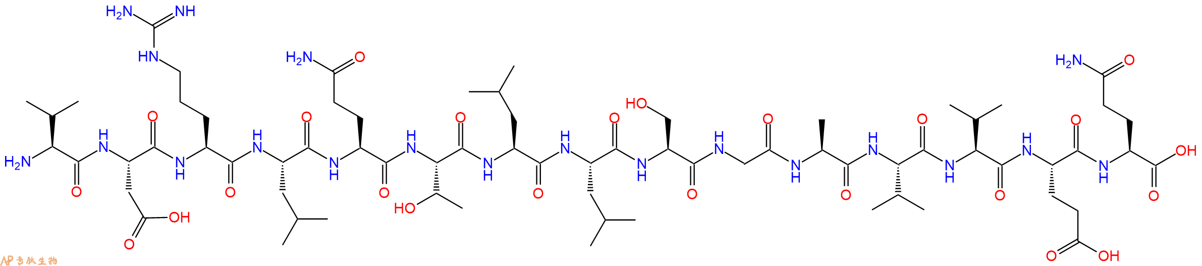 专肽生物产品H2N-Val-Asp-Arg-Leu-Gln-Thr-Leu-Leu-Ser-Gly-Ala-Val-Val-Glu-Gln-OH