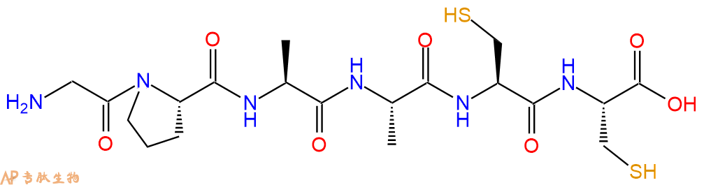 专肽生物产品H2N-Gly-Pro-Ala-Ala-Cys-Cys-OH