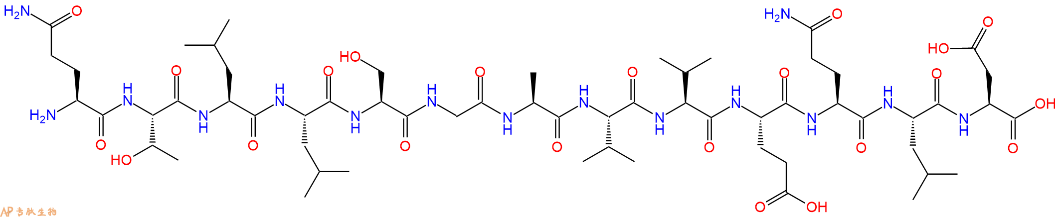 专肽生物产品H2N-Gln-Thr-Leu-Leu-Ser-Gly-Ala-Val-Val-Glu-Gln-Leu-Asp-OH