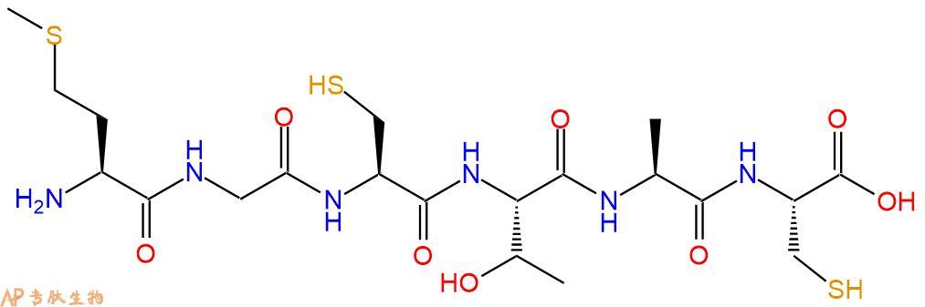 专肽生物产品H2N-Met-Gly-Cys-Thr-Ala-Cys-OH