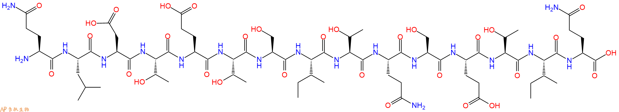 专肽生物产品H2N-Gln-Leu-Asp-Thr-Glu-Thr-Ser-Ile-Thr-Gln-Ser-Glu-Thr-Ile-Gln-OH