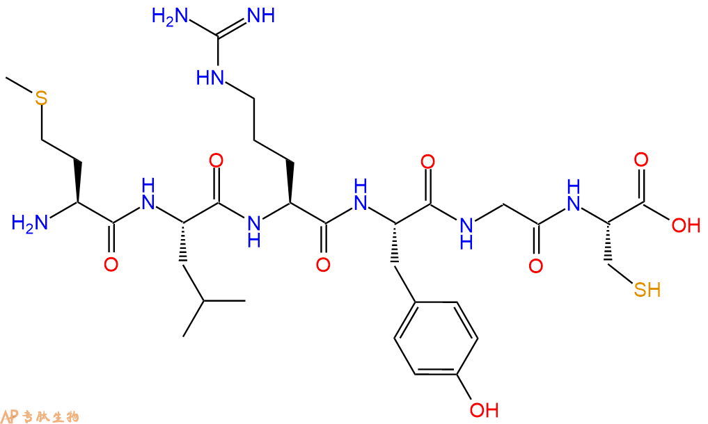 专肽生物产品H2N-Met-Leu-Arg-Tyr-Gly-Cys-OH
