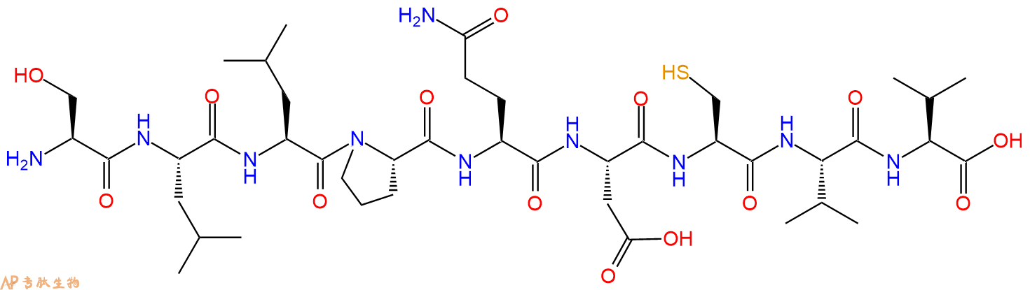 专肽生物产品H2N-Ser-Leu-Leu-Pro-Gln-Asp-Cys-Val-Val-OH