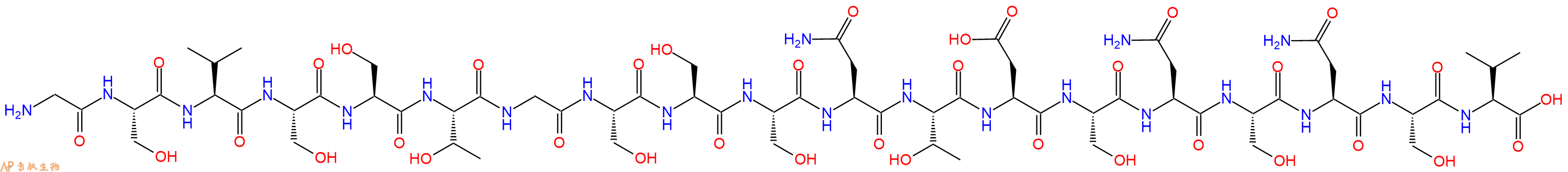 专肽生物产品H2N-Gly-Ser-Val-Ser-Ser-Thr-Gly-Ser-Ser-Ser-Asn-Thr-Asp-Ser-Asn-Ser-Asn-Ser-Val-OH