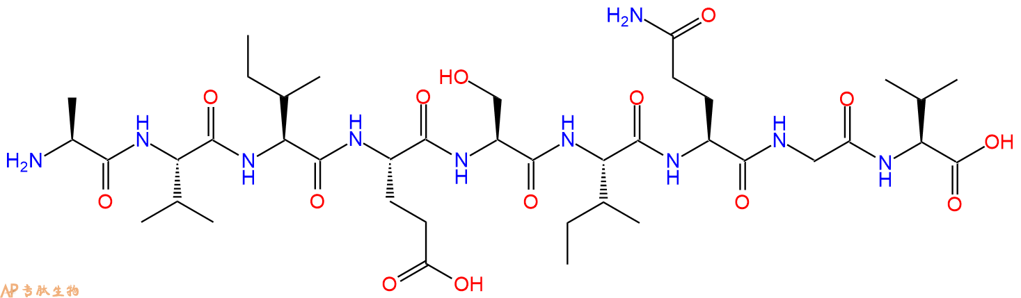 专肽生物产品H2N-Ala-Val-Ile-Glu-Ser-Ile-Gln-Gly-Val-OH