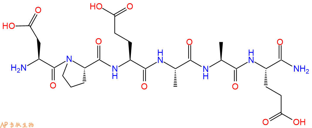 专肽生物产品H2N-Asp-Pro-Glu-Ala-Ala-Glu-CONH2