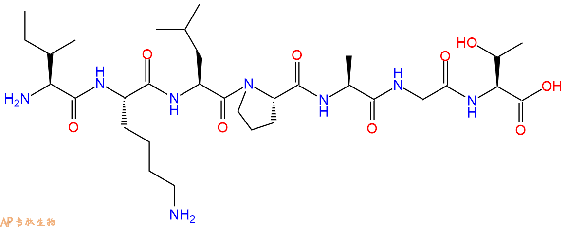 专肽生物产品H2N-Ile-Lys-Leu-Pro-Ala-Gly-Thr-OH