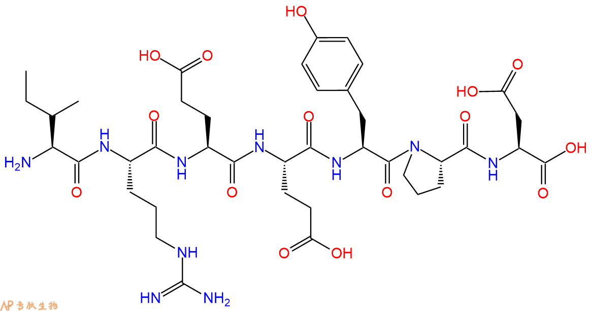 专肽生物产品H2N-Ile-Arg-Glu-Glu-Tyr-Pro-Asp-OH
