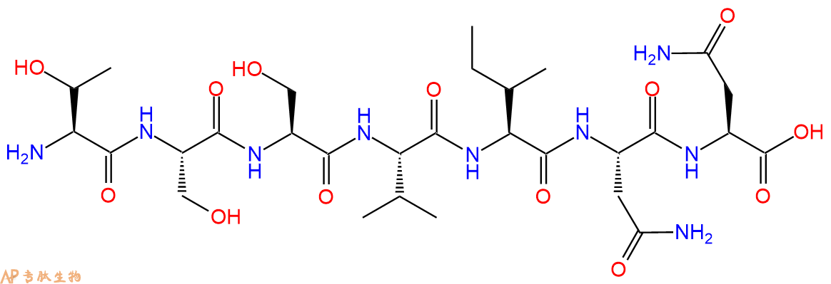 专肽生物产品H2N-Thr-Ser-Ser-Val-Ile-Asn-Asn-OH