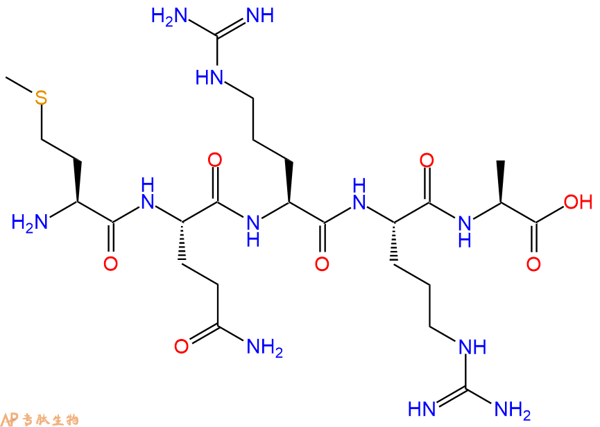 专肽生物产品H2N-Met-Gln-Arg-Arg-Ala-OH