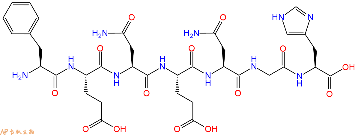 专肽生物产品H2N-Phe-Glu-Asn-Glu-Asn-Gly-His-OH