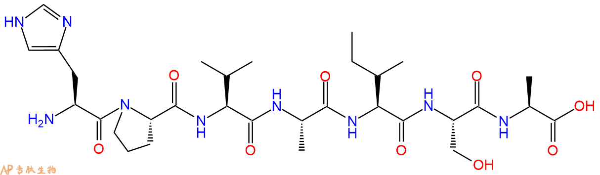 专肽生物产品H2N-His-Pro-Val-Ala-Ile-Ser-Ala-OH