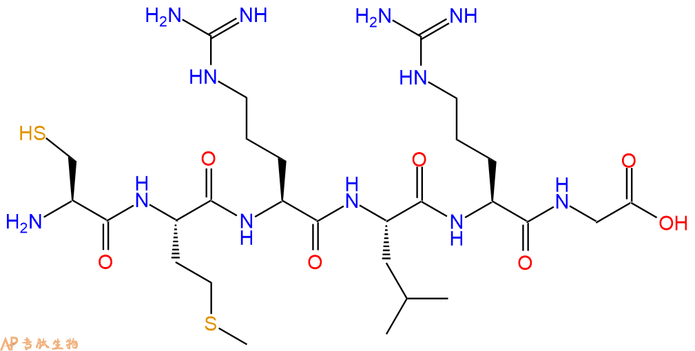 专肽生物产品H2N-Cys-Met-Arg-Leu-Arg-Gly-OH