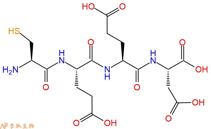 专肽生物产品H2N-Cys-Glu-Glu-Asp-OH