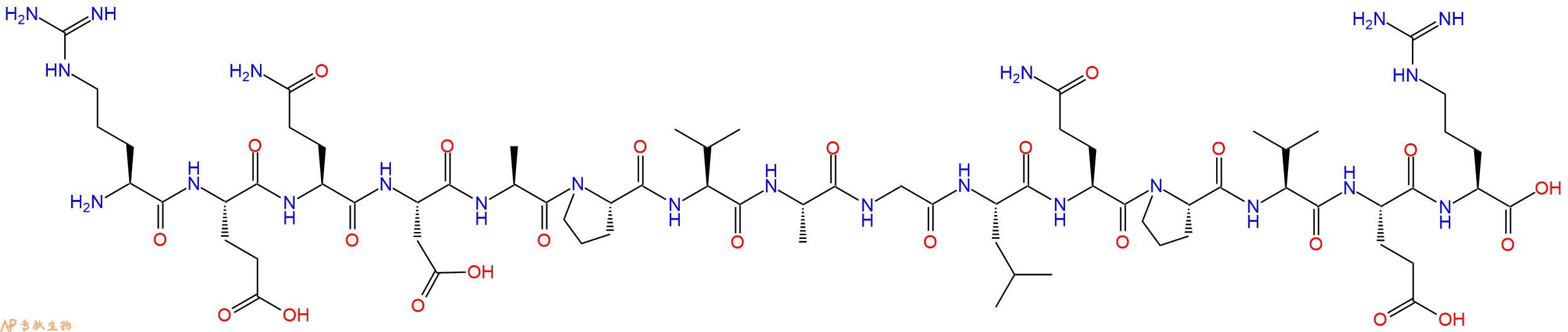 专肽生物产品H2N-Arg-Glu-Gln-Asp-Ala-Pro-Val-Ala-Gly-Leu-Gln-Pro-Val-Glu-Arg-OH