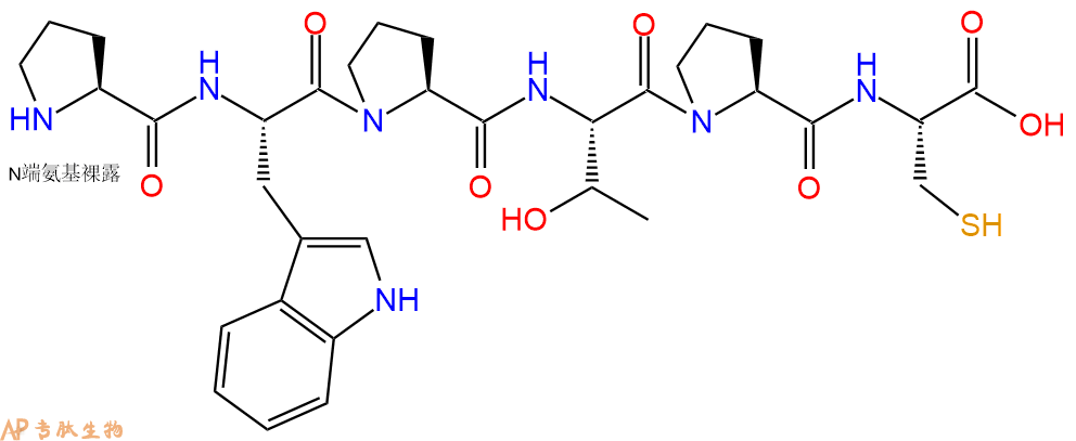 专肽生物产品H2N-Pro-Trp-Pro-Thr-Pro-Cys-OH