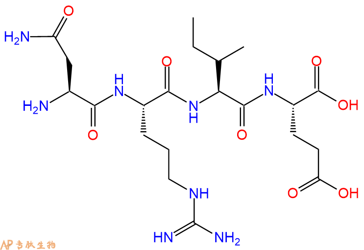专肽生物产品H2N-Asn-Arg-Ile-Glu-OH