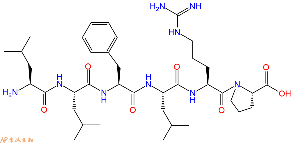 专肽生物产品H2N-Leu-Leu-Phe-Leu-Arg-Pro-OH