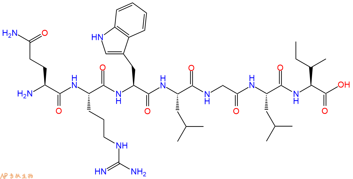 专肽生物产品H2N-Gln-Arg-Trp-Leu-Gly-Leu-Ile-OH