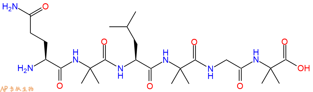 专肽生物产品H2N-Gln-Aib-Leu-Aib-Gly-Aib-OH