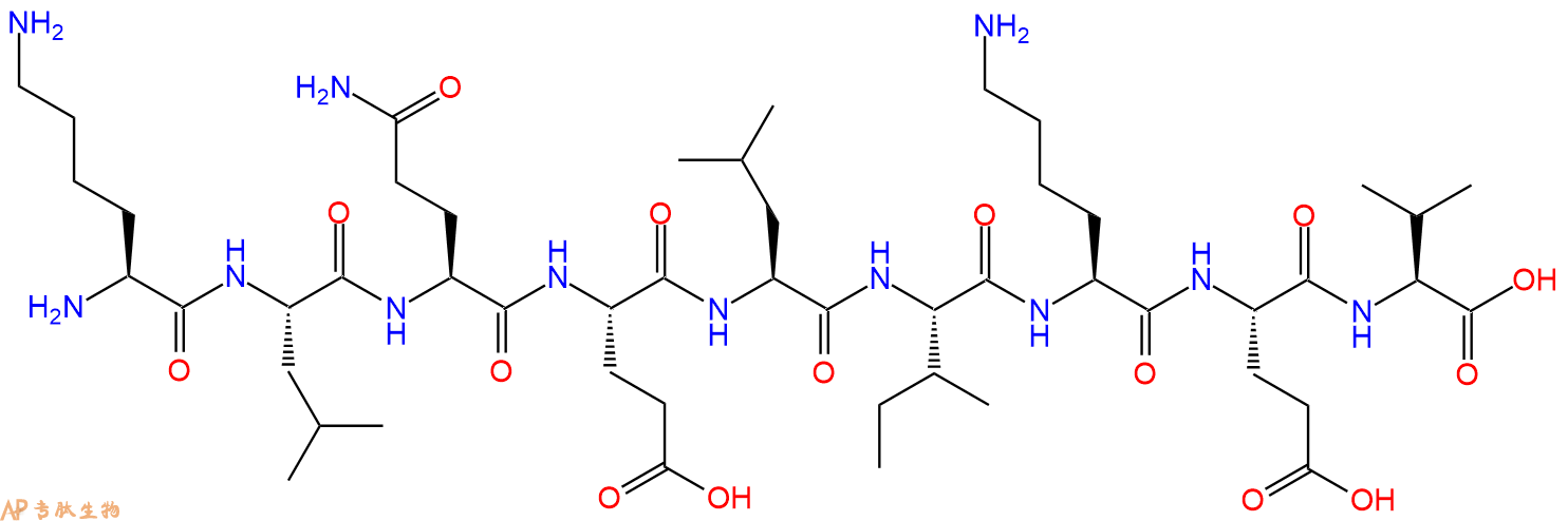 专肽生物产品H2N-Lys-Leu-Gln-Glu-Leu-Ile-Lys-Glu-Val-OH
