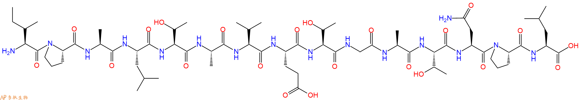 专肽生物产品H2N-Ile-Pro-Ala-Leu-Thr-Ala-Val-Glu-Thr-Gly-Ala-Thr-Asn-Pro-Leu-OH