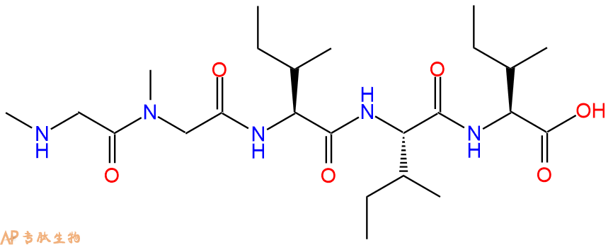专肽生物产品H2N-Sar-Sar-Ile-Ile-Ile-OH