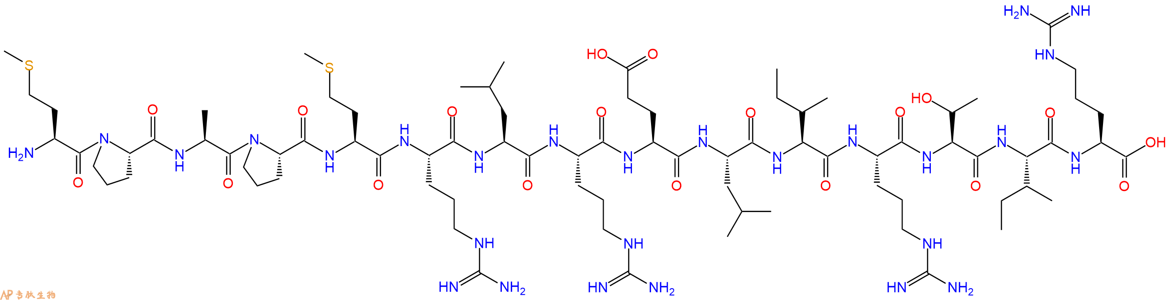 专肽生物产品H2N-Met-Pro-Ala-Pro-Met-Arg-Leu-Arg-Glu-Leu-Ile-Arg-Thr-Ile-Arg-OH