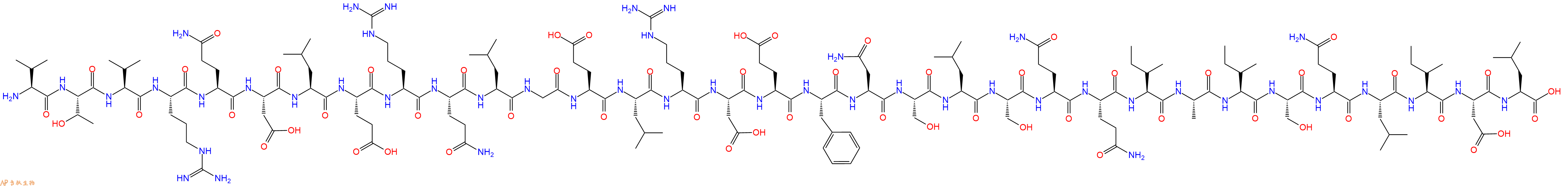 专肽生物产品H2N-Val-Thr-Val-Arg-Gln-Asp-Leu-Glu-Arg-Gln-Leu-Gly-Glu-Leu-Arg-Asp-Glu-Phe-Asn-Ser-Leu-Ser-Gln-Gln-Ile-Ala-Ile-Ser-Gln-Leu-Ile-Asp-Leu-OH