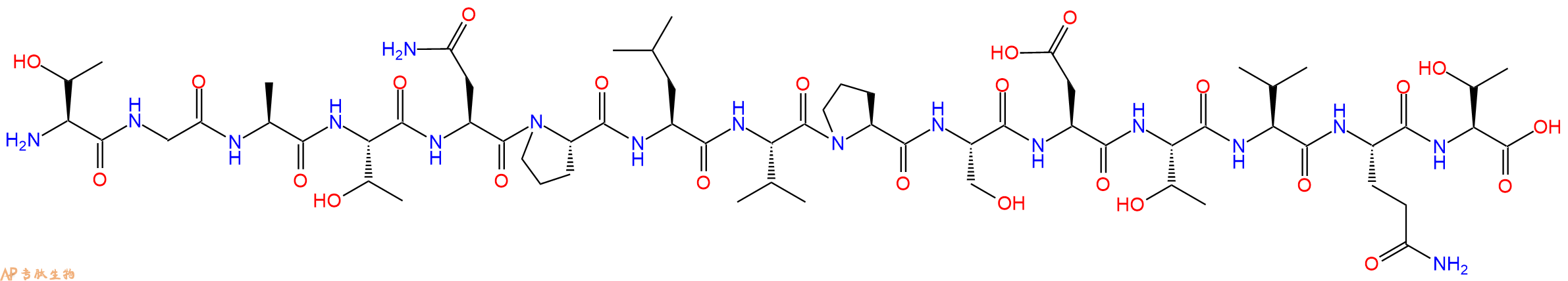 专肽生物产品H2N-Thr-Gly-Ala-Thr-Asn-Pro-Leu-Val-Pro-Ser-Asp-Thr-Val-Gln-Thr-OH
