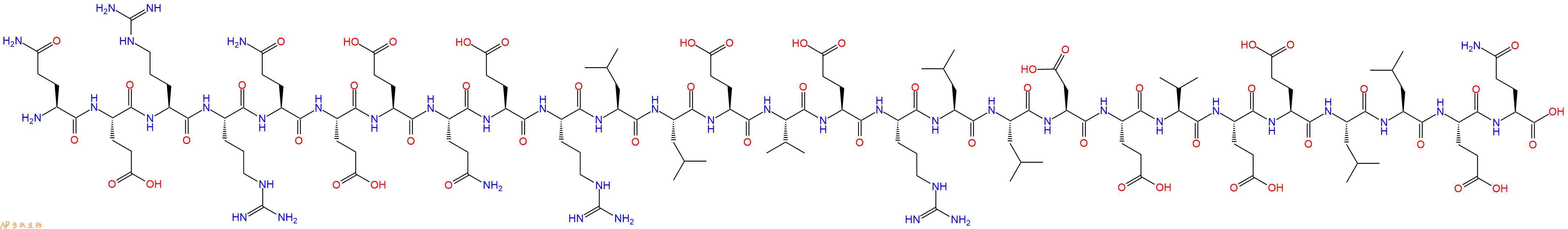 专肽生物产品H2N-Gln-Glu-Arg-Arg-Gln-Glu-Glu-Gln-Glu-Arg-Leu-Leu-Glu-Val-Glu-Arg-Leu-Leu-Asp-Glu-Val-Glu-Glu-Leu-Leu-Glu-Gln-OH