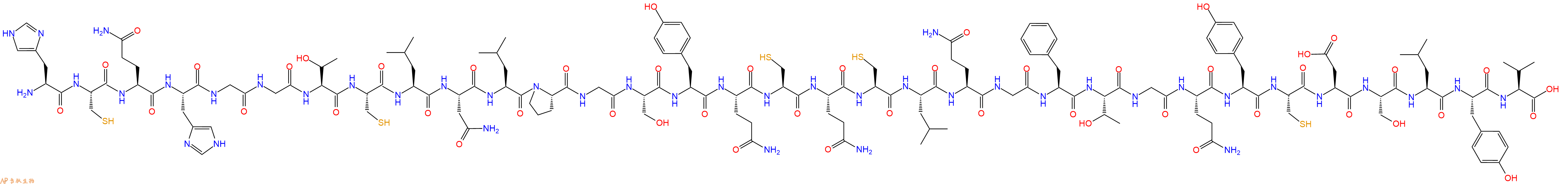 专肽生物产品H2N-His-Cys-Gln-His-Gly-Gly-Thr-Cys-Leu-Asn-Leu-Pro-Gly-Ser-Tyr-Gln-Cys-Gln-Cys-Leu-Gln-Gly-Phe-Thr-Gly-Gln-Tyr-Cys-Asp-Ser-Leu-Tyr-Val-OH